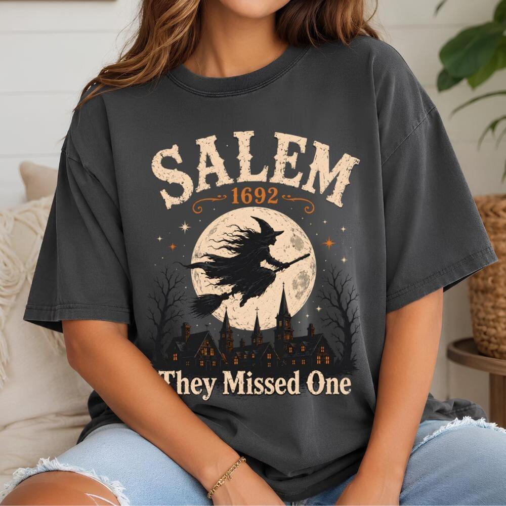 Witch Trials T-Shirt, Salem Witch Trials Shirt, They Missed One Tee, Salem 1692